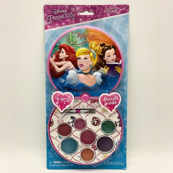 Disney Other - Townley Disney Princess Lip Gloss Swivel Compact
